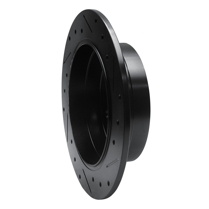Mercedes-Benz B200 Brake Rotor (1) - Rear Left - R1 Concepts - Drilled & Slotted - Black - `06-`11